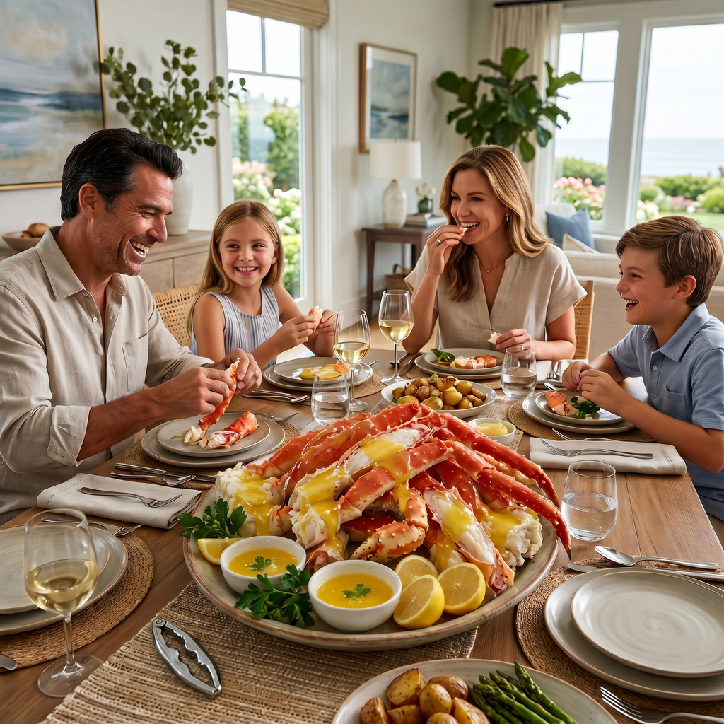 Giant Alaskan King Crab Legs – Crazy Amount of Meat Inside